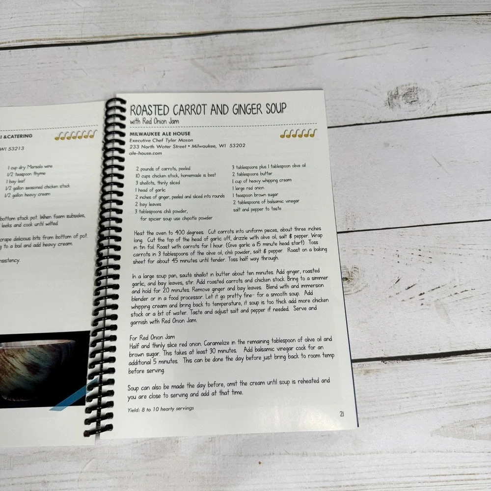 The Milwaukee Empty Bowls Cookbook‎ 2011 Spiral Bound Illustrated Soup Recipes